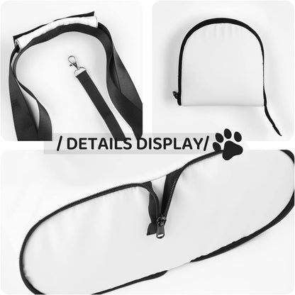Yellow Lemons Printed Foldable Pet Bag - Portable Puppy Cat Travel Handbag Tote,Pet Carrier Backpacks., Black