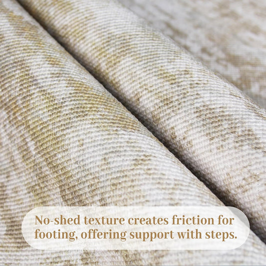 Runners for Hallways Non-Slip 2x10 Long Runner Rugs Washable Abstract Tear and Stain Resistance No Pile Lightweight Modern Rug Runners for Entryway, Kitchen, Walkway, Beige/Yellow