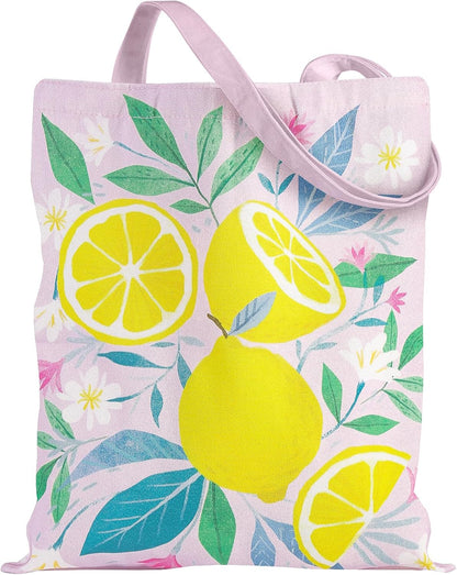 Canvas Tote Bag for Women Girls, Grocery Shopping Bag, Reusable Shoulder Tote Bag, Goodie Bag for Wrap Storage
