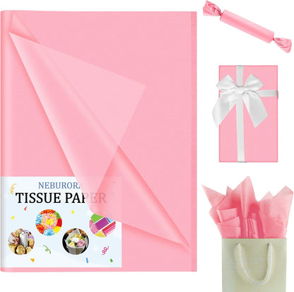 60 Sheets Pink Tissue Paper Set Valentines Gift Wrap Paper(Pink) | 14 X 20 Inch, Hot Pink Wrapping Paper for Gift Packaging Filler, DIY Art Crafts, Birthday, Wedding, Baby Shower Party Decor