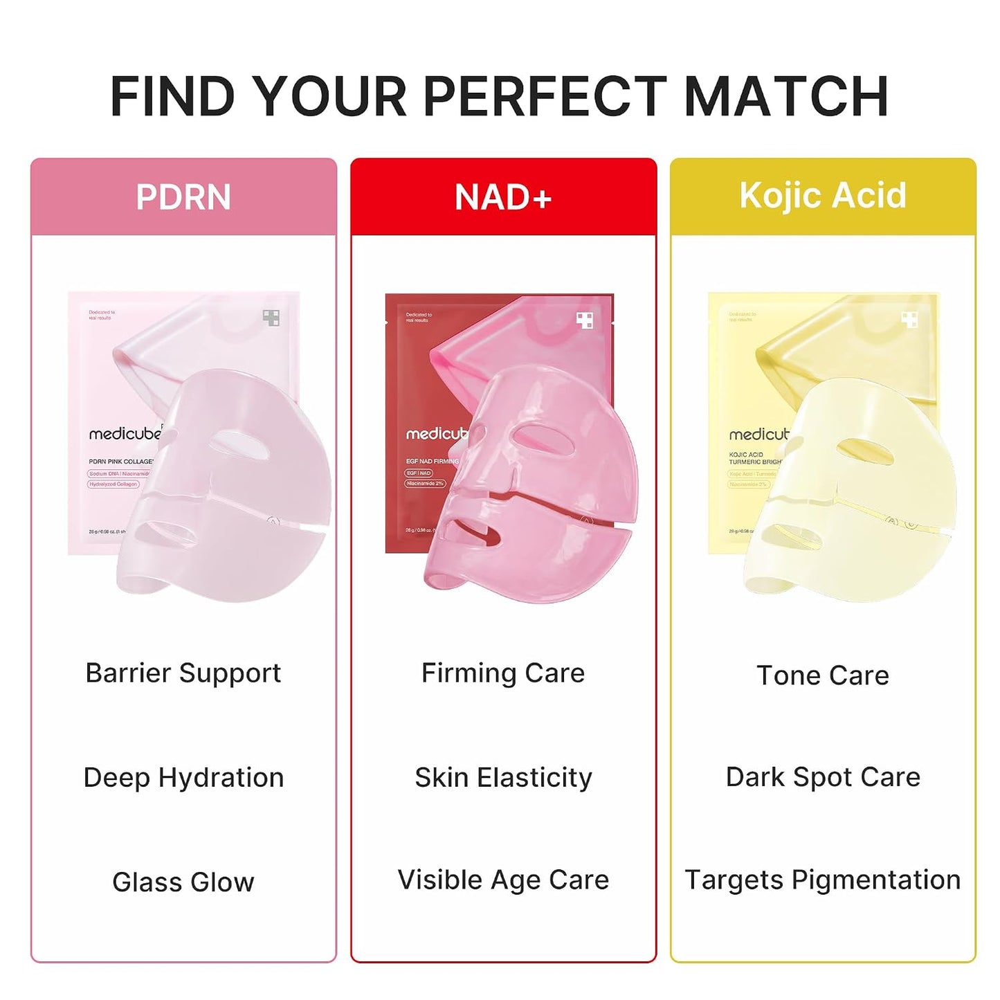 Jelly Gel Mask with Brightening Kojic Acid Turmeric | Overnight Face Mask for Glass Glow Skin | Elasticity, Hydrating, Firming and Radiance Boosting | Korean Skincare, 28g x 4ea