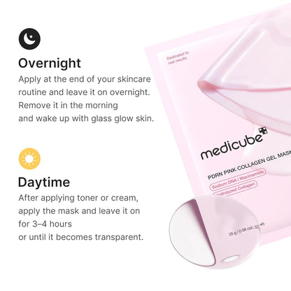 Jelly Gel Mask with Brightening Kojic Acid Turmeric | Overnight Face Mask for Glass Glow Skin | Elasticity, Hydrating, Firming and Radiance Boosting | Korean Skincare, 28g x 4ea