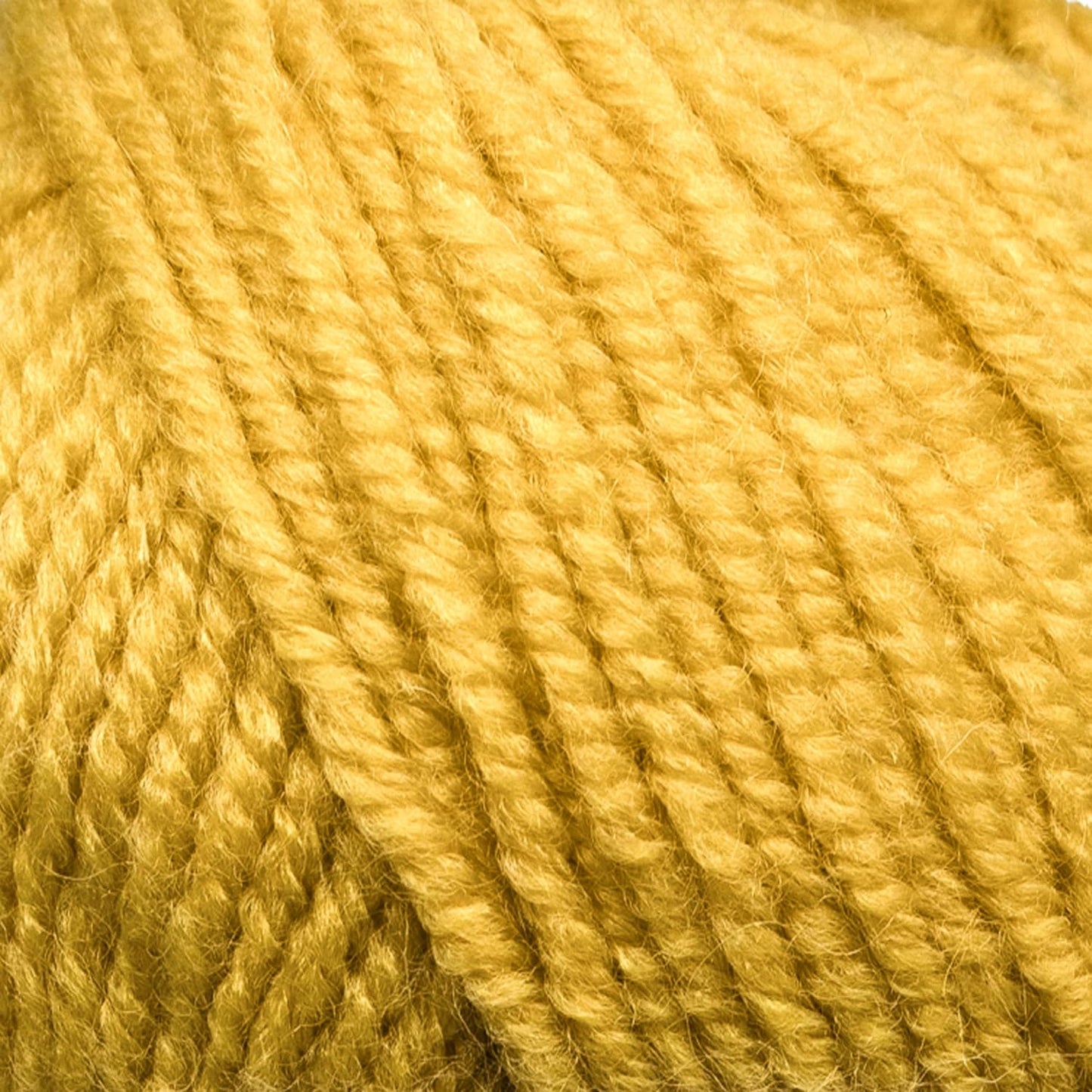 Star-Worsted Soft Yarn for Crocheting, Worsted Weight 4, Yellow | 75% acrylic 25% wool, 100 g, 186 yds, amigurumi, granny squares, socks, beanies, mittens, machine washable