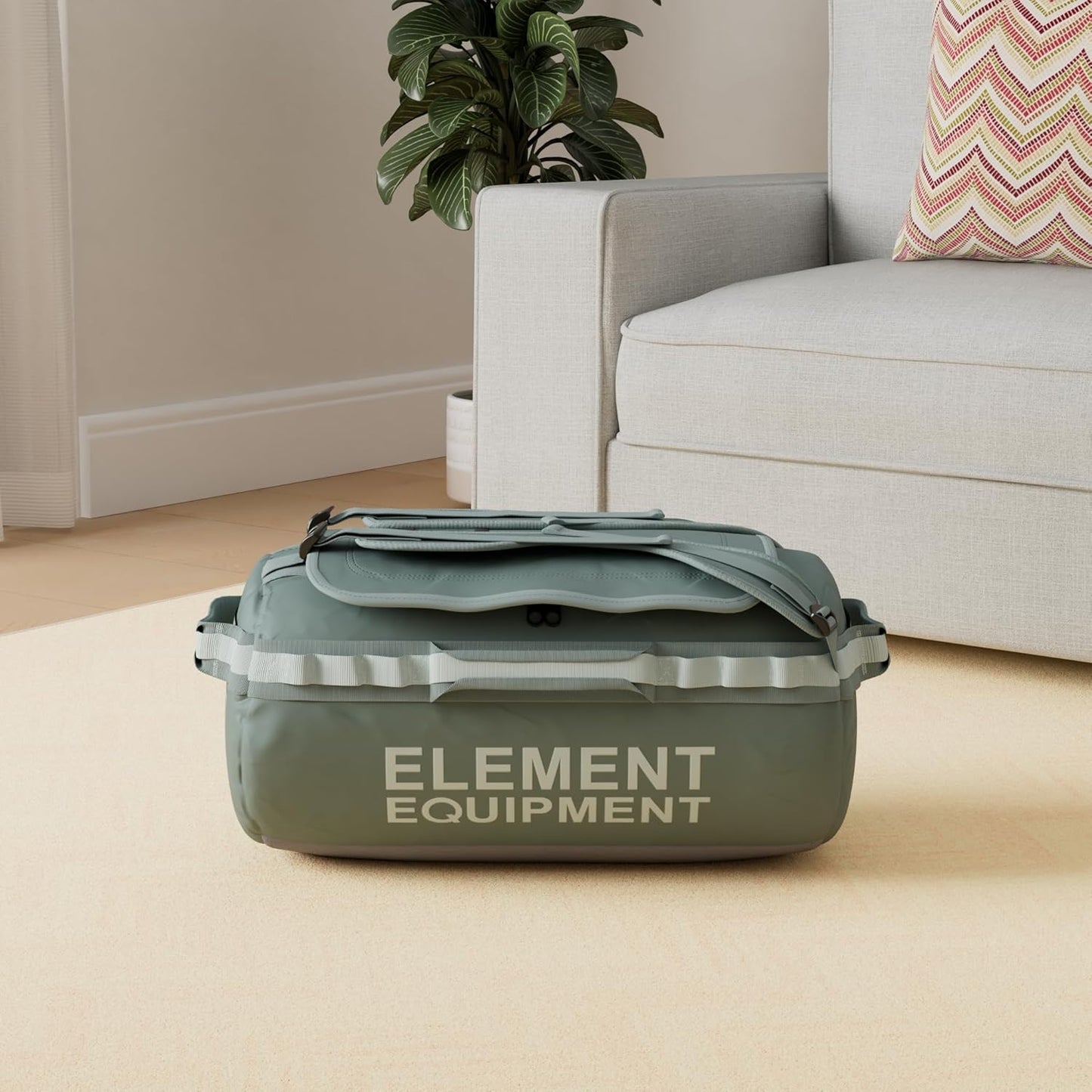 Trailhead Duffel Bag Shoulder Straps Waterproof Yellow Medium