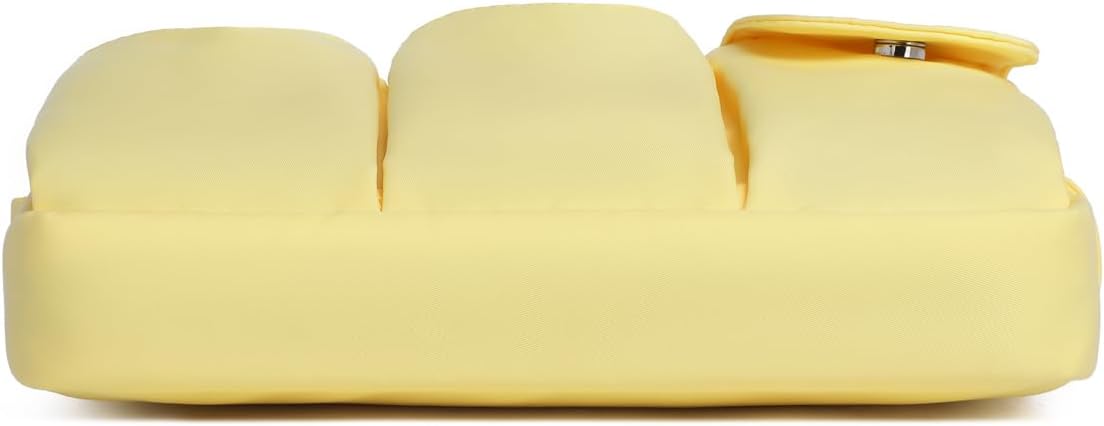 Storage Bag-arge Cosmetic Bag for Women Travel Makeup Bag Zip Up Bag Pure Cotton Canvas Can be Suspended (Yellow)