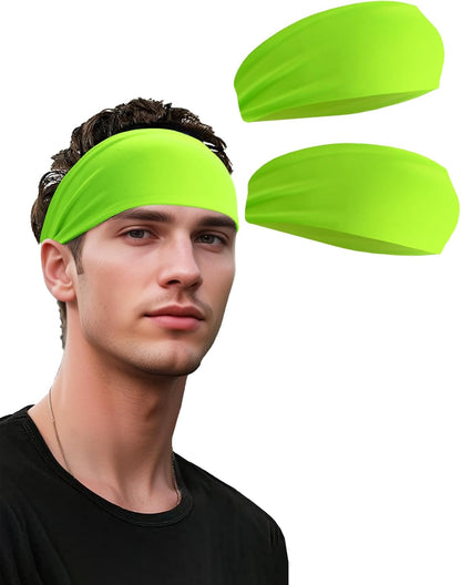 Headbands for Men & Women, Sweat Headband Non-Slip Sweatband Sports Running Cycling Yoga Basketball Workout Football Training