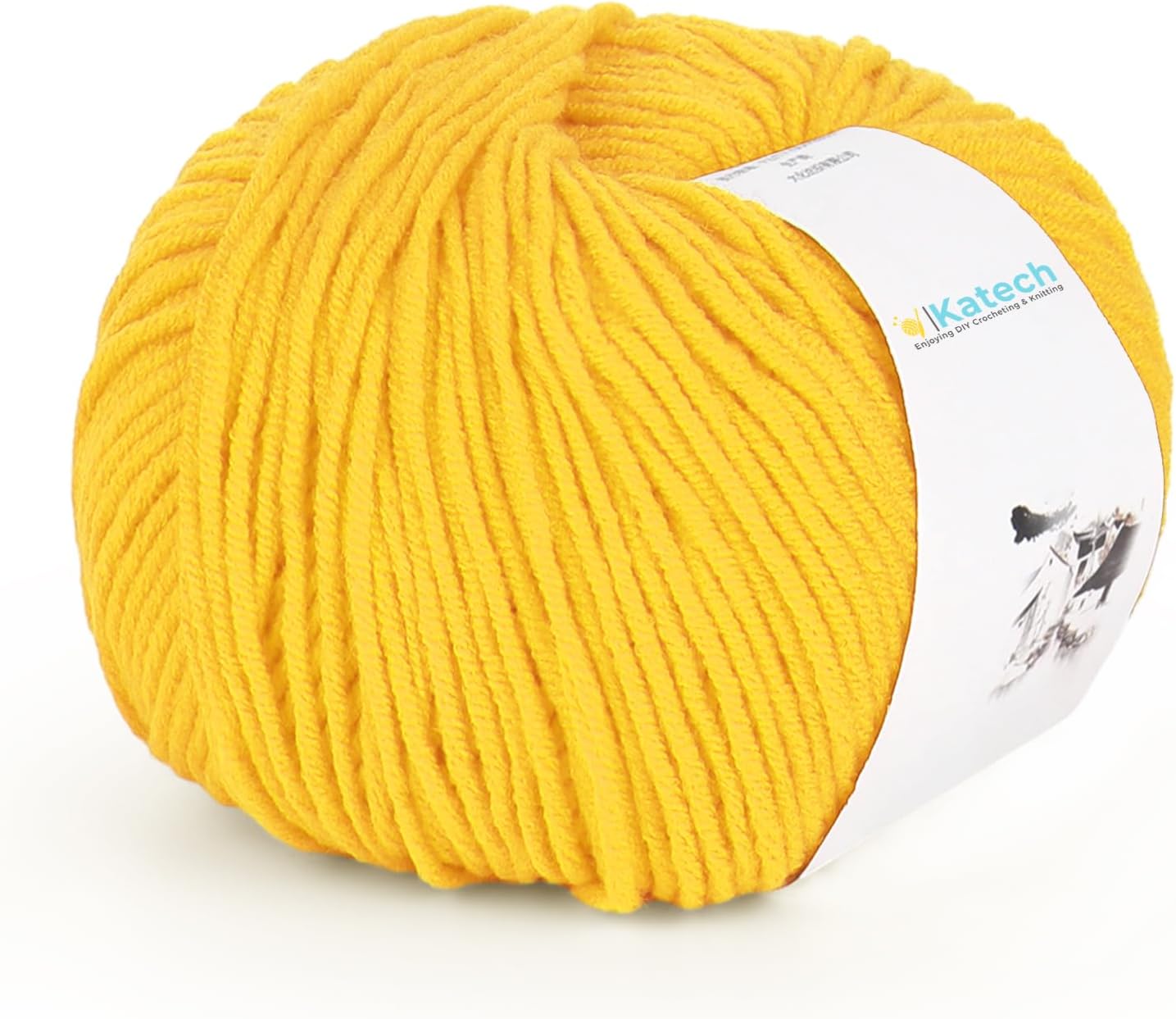 Cotton Acrylic Blend Yarn for Crocheting-Crochet Yarn Set (Yellow | 55% Cotton 45% Acrylic#3 DK (Light)-Super Soft Milk Cotton Yarn-Great Crochet and Knitting Starter Kit for Colorful Craft