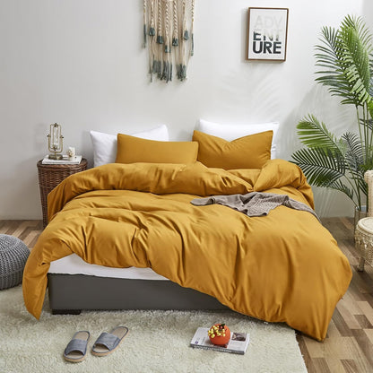 Mustard Yellow Comforter Set Queen Bedding Ginger Yellow Quilts Blanket Comfy Lightweight Cozy Solid Color Comforter Set for Women Men
