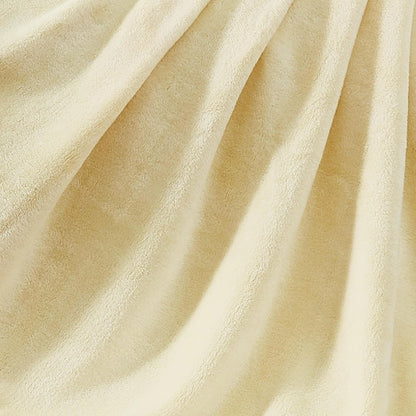 Solid Plush Throws Yellow Polyester 1-Piece 50x60 Throw Blanket, Solid Themed, for Men and Women, Oeko-TEX Certified Confidence
