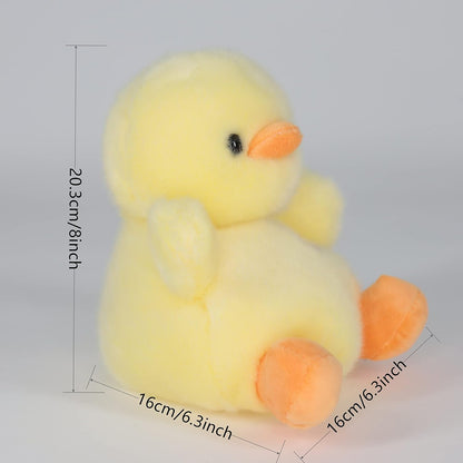 8" Duck Stuffed Animals Plush, Cute Plushies for Animal Themed Parties Teacher Student Award, Animal Toys for Baby, Boy, Girls, Great for Nursery, Room Decor, Bed (Duck)