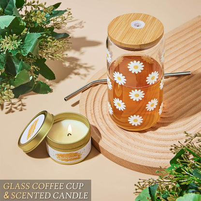 Birthday Gifts for Women, Christmas Self Care Get Well Gifts Baskets for Women, Sending Sunshine Sunflower Care Package, Thinking of You Thank You Inspirational Gift for Friend, Mom, Sister, Wife