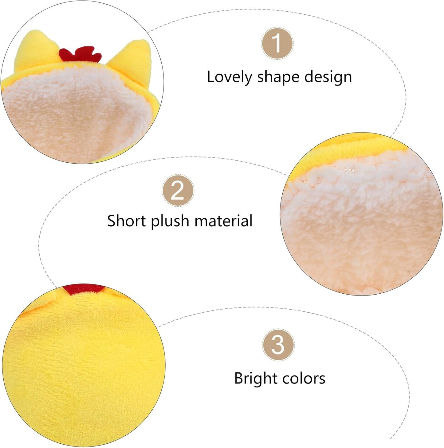 Hamster Plush Nest Bed Small Yellow Chicken Warm Thickened Pet Rest House Soft Fleece Sleeping Bed for Small Animals