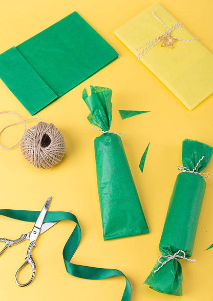Gift Wrapping Tissue Paper - Green Tissue Paper for DIY Crafts,Pack Bags - 19.5 x 26 inches -25 Sheets