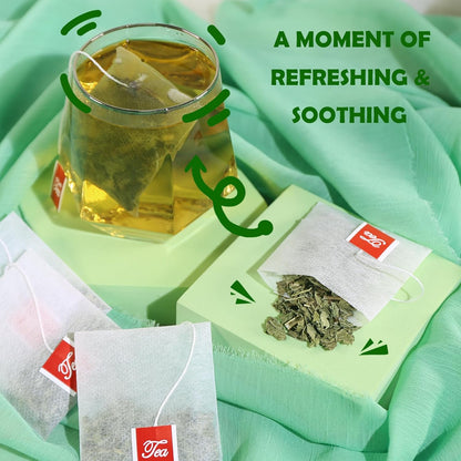 Lemon Balm Tea Bag, 1.5g X 50 Count | Premium Natural Lemon Balm Leaf, Caffeine-free, Non-GMO, Soothing & Mellow, Healthy Tea During Leisure Time & For Relaxation