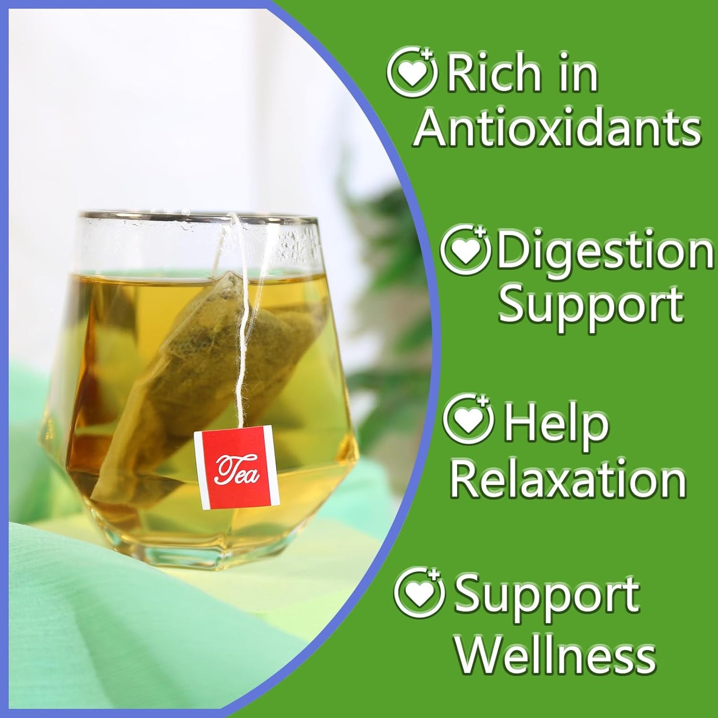 Lemon Balm Tea Bag, 1.5g X 50 Count | Premium Natural Lemon Balm Leaf, Caffeine-free, Non-GMO, Soothing & Mellow, Healthy Tea During Leisure Time & For Relaxation