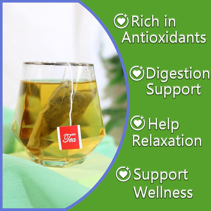 Lemon Balm Tea Bag, 1.5g X 50 Count | Premium Natural Lemon Balm Leaf, Caffeine-free, Non-GMO, Soothing & Mellow, Healthy Tea During Leisure Time & For Relaxation