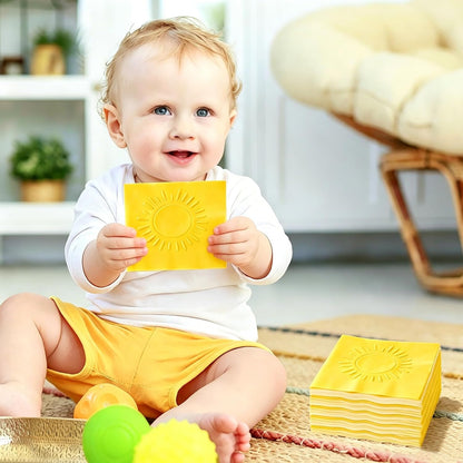 50 Pcs Boho Sun Cocktail Napkins Embossed Yellow Paper Napkins Disposable Decorative Beverage Napkin for First Trip Around The Sun Baby Shower Birthday Party Supplies Table Decor