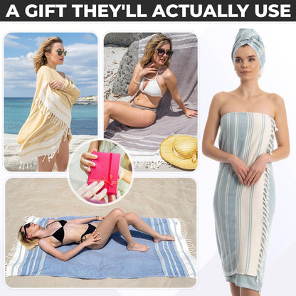 Organic Diamond Turkish Bath & Beach Towel | 100% Oeko-TEX Certified Turkish Cotton, Ultra-Soft, Quick-Dry, Lightweight, Oversized Luxury Peshtemal Towel, Prewashed, 71" x36, Butter Yellow