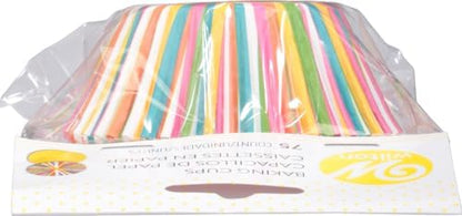 Color Wheel Standard Cupcake Liners, 75-Count