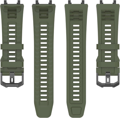 Band with Case for Amazfit T-Rex 2 Watch, Hard PC Protective Bumper Cover Replacement Silicone Watch Strap for Amazfit T Rex 2 Smartwatch Accessory