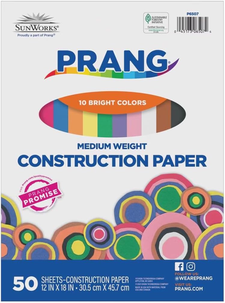 (Formerly SunWorks) Construction Paper, Yellow, 12" x 18", 50 Sheets
