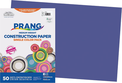 (Formerly SunWorks) Construction Paper, Yellow, 12" x 18", 50 Sheets