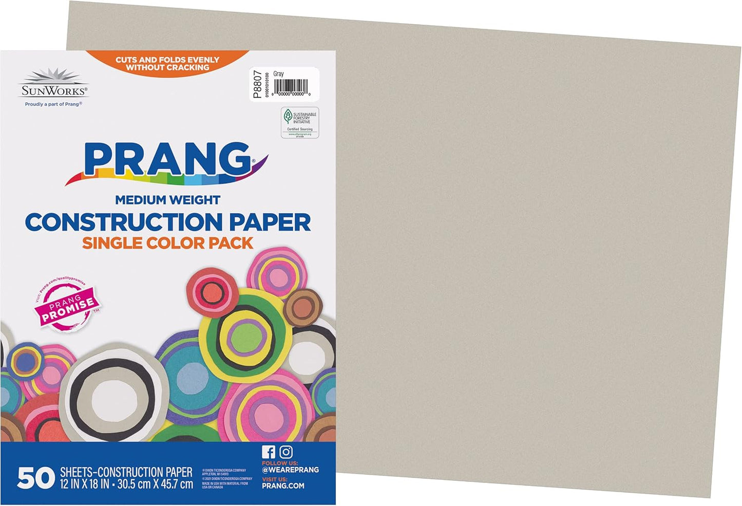 (Formerly SunWorks) Construction Paper, Yellow, 12" x 18", 50 Sheets
