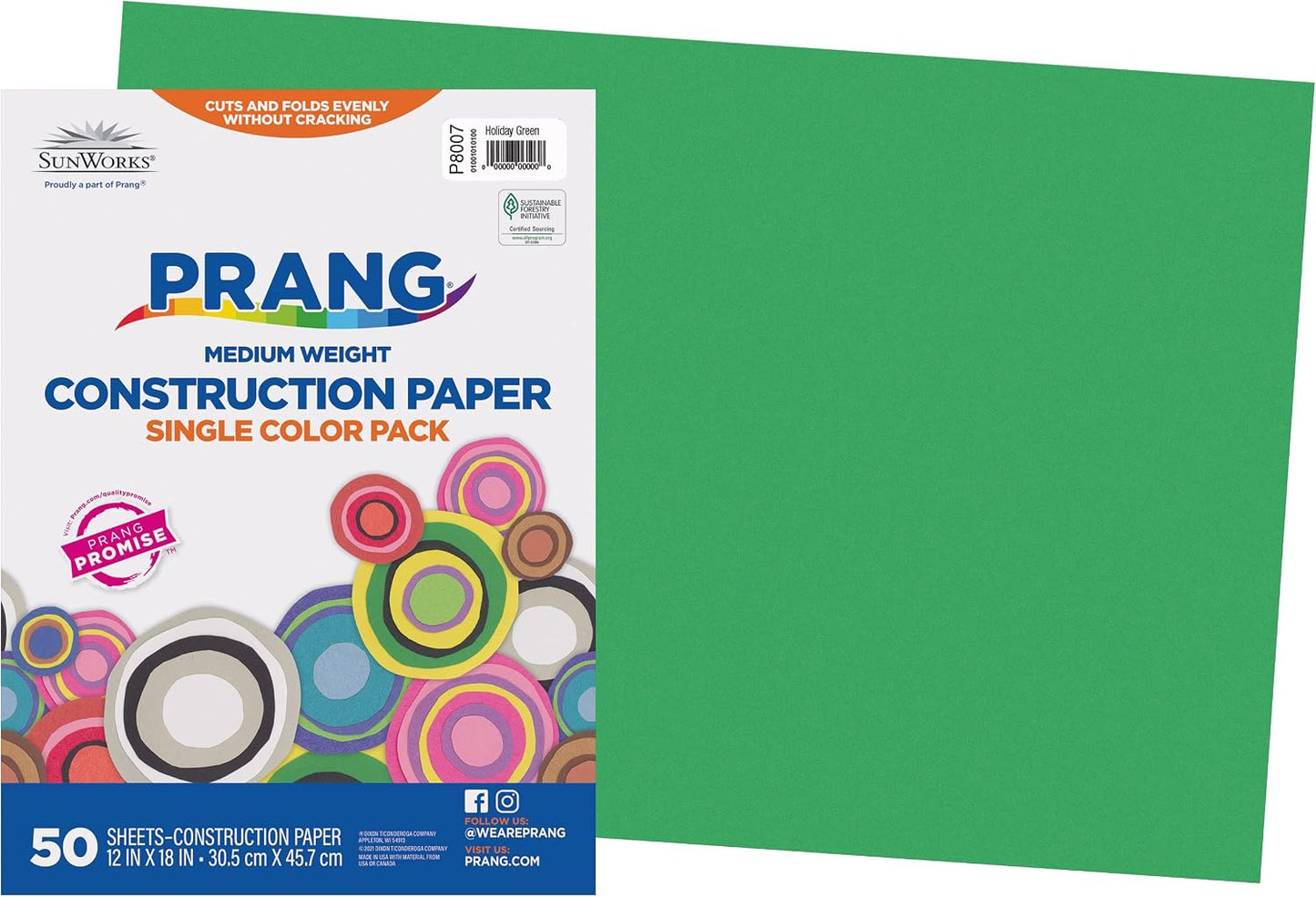 (Formerly SunWorks) Construction Paper, Yellow, 12" x 18", 50 Sheets