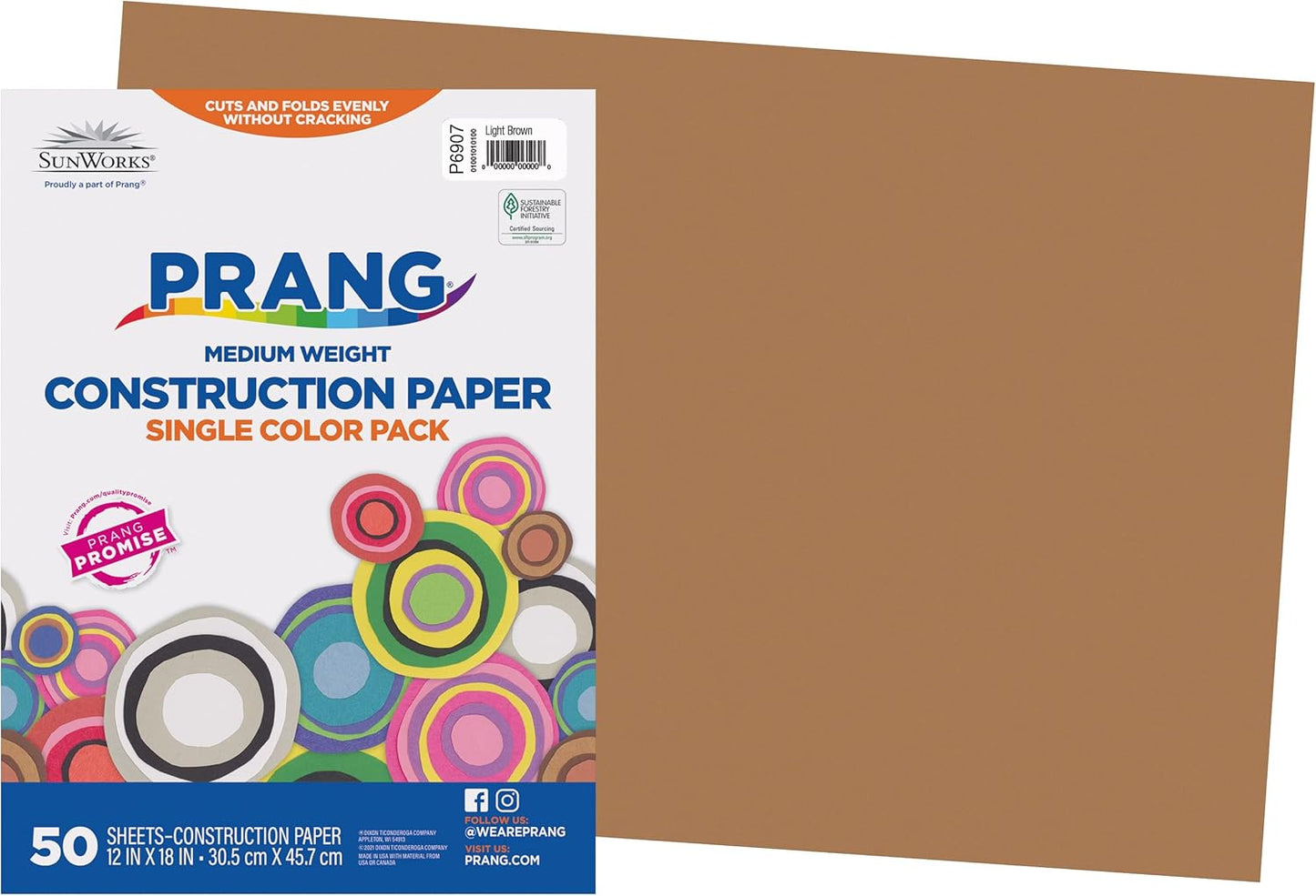 (Formerly SunWorks) Construction Paper, Yellow, 12" x 18", 50 Sheets