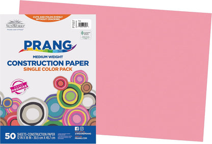 (Formerly SunWorks) Construction Paper, Yellow, 12" x 18", 50 Sheets