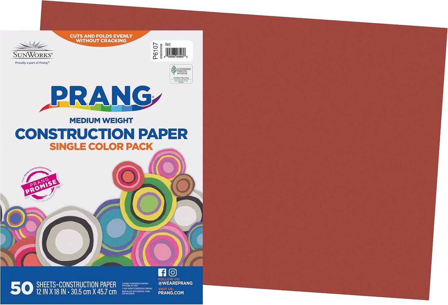 (Formerly SunWorks) Construction Paper, Yellow, 12" x 18", 50 Sheets
