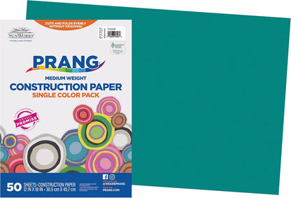 (Formerly SunWorks) Construction Paper, Yellow, 12" x 18", 50 Sheets