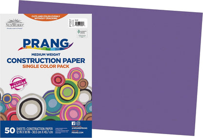 (Formerly SunWorks) Construction Paper, Yellow, 12" x 18", 50 Sheets