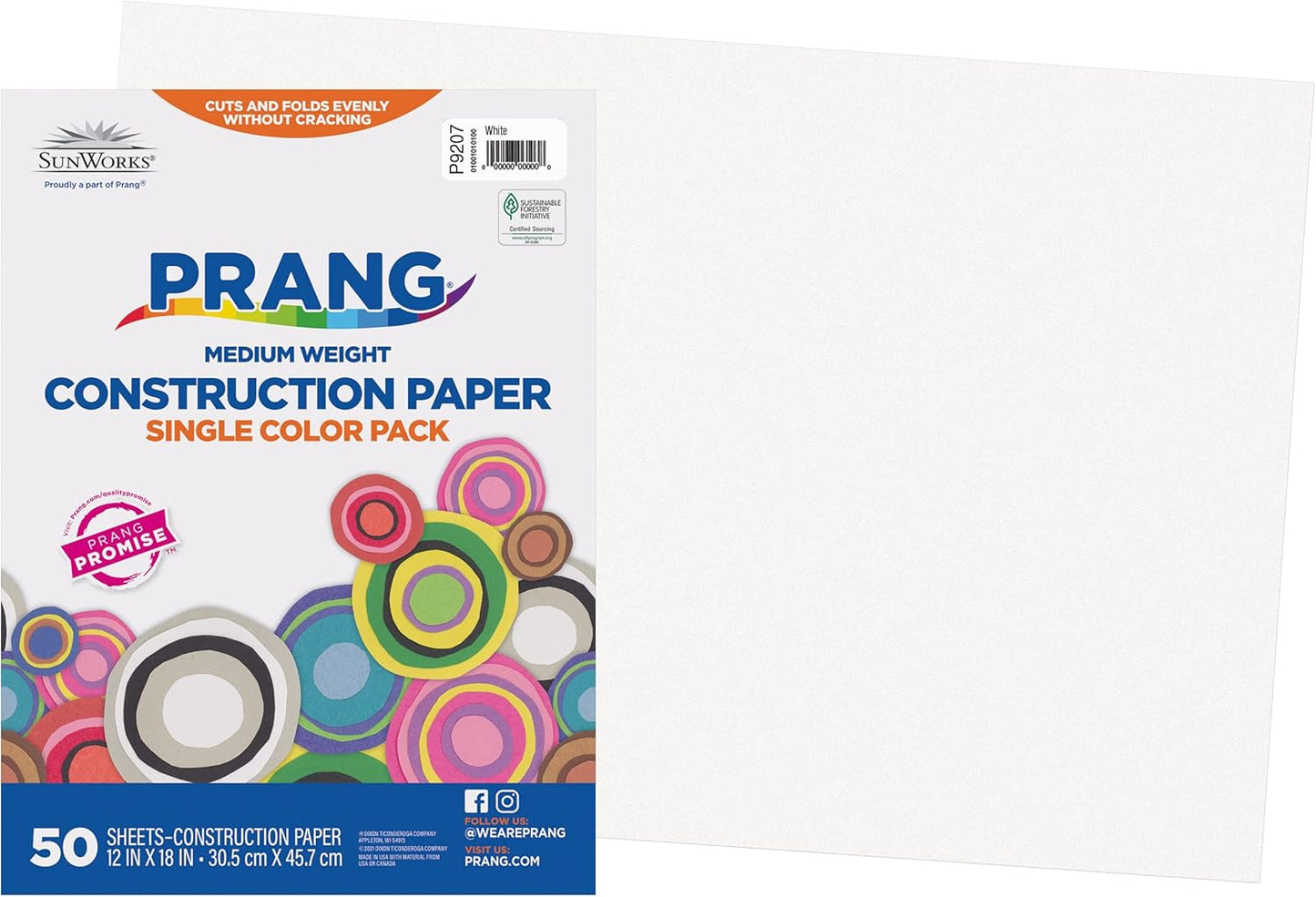 (Formerly SunWorks) Construction Paper, Yellow, 12" x 18", 50 Sheets