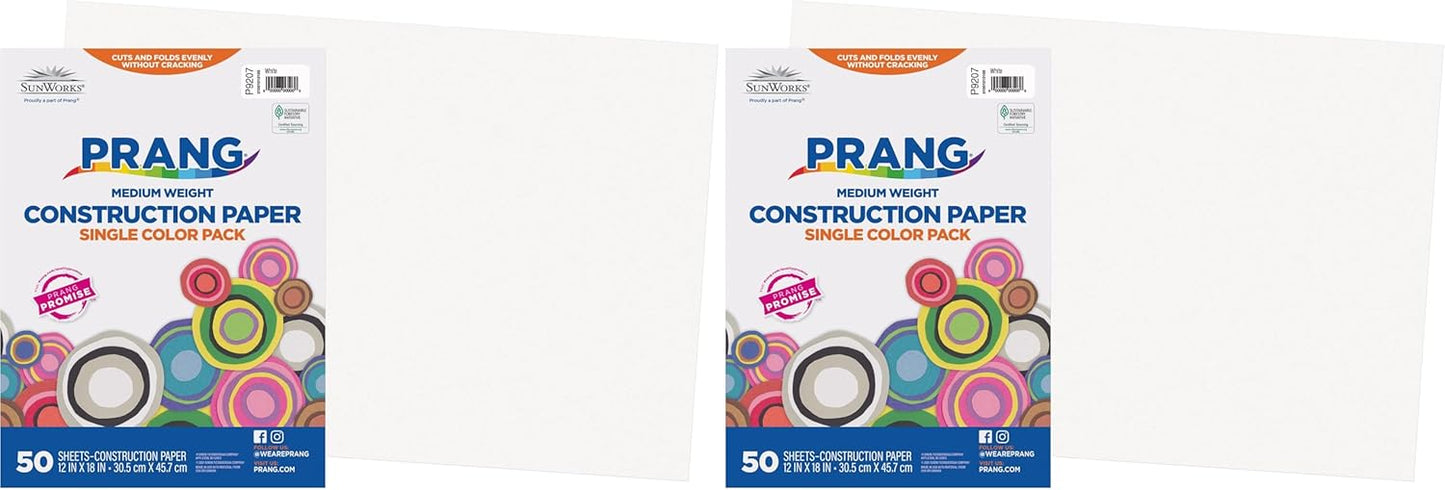 (Formerly SunWorks) Construction Paper, Yellow, 12" x 18", 50 Sheets