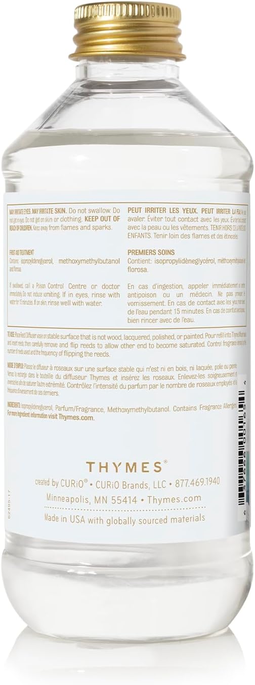Reed Diffuser Oil Refill – Fragrance Oil for Diffuser Refill – Flameless Home Fragrance – Home Luxury Scents with Notes of Lemon Verbena, Lily of the Valley & Bergamot (Lemon Leaf, 7.75 fl oz)