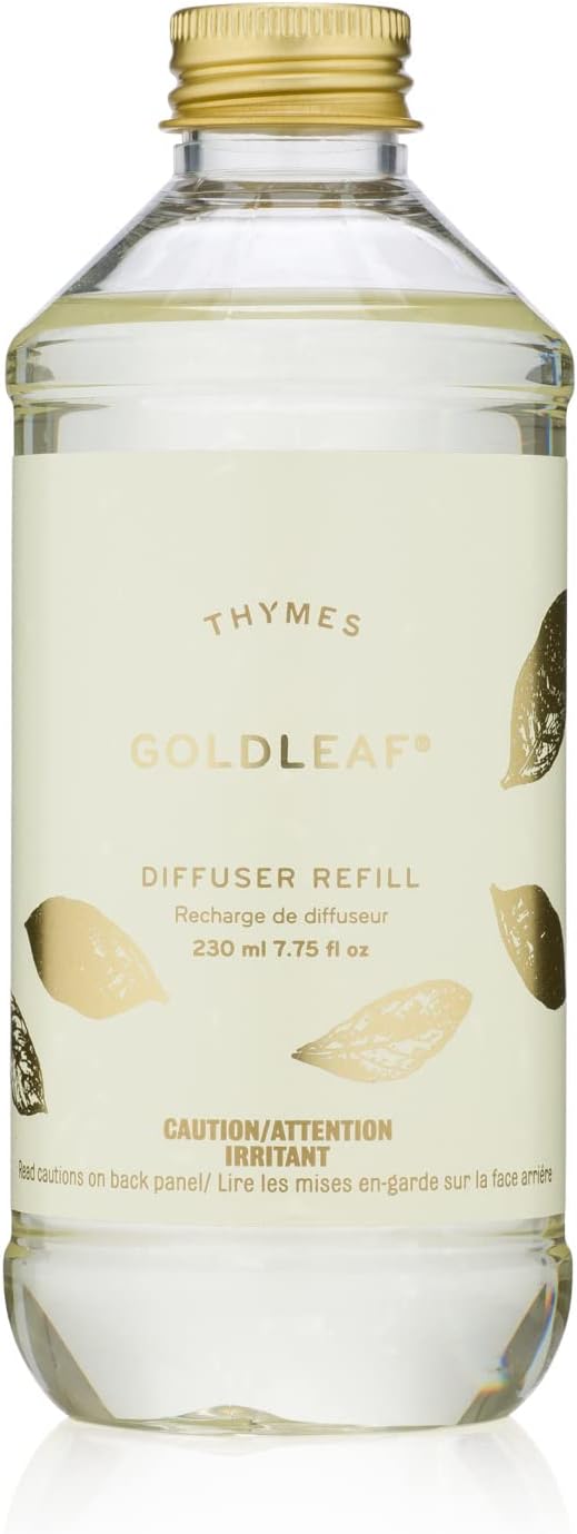 Reed Diffuser Oil Refill – Fragrance Oil for Diffuser Refill – Flameless Home Fragrance – Home Luxury Scents with Notes of Lemon Verbena, Lily of the Valley & Bergamot (Lemon Leaf, 7.75 fl oz)