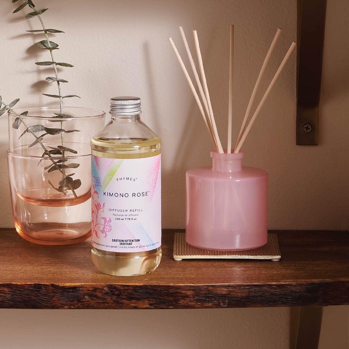 Reed Diffuser Oil Refill – Fragrance Oil for Diffuser Refill – Flameless Home Fragrance – Home Luxury Scents with Notes of Lemon Verbena, Lily of the Valley & Bergamot (Lemon Leaf, 7.75 fl oz)