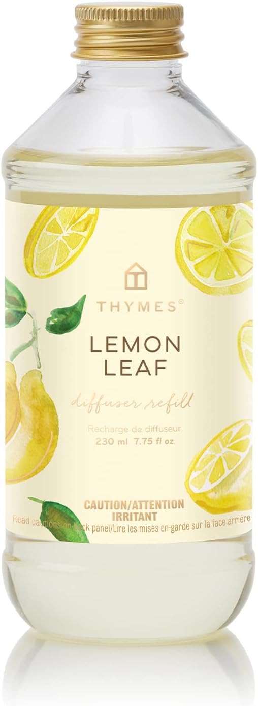 Reed Diffuser Oil Refill – Fragrance Oil for Diffuser Refill – Flameless Home Fragrance – Home Luxury Scents with Notes of Lemon Verbena, Lily of the Valley & Bergamot (Lemon Leaf, 7.75 fl oz)