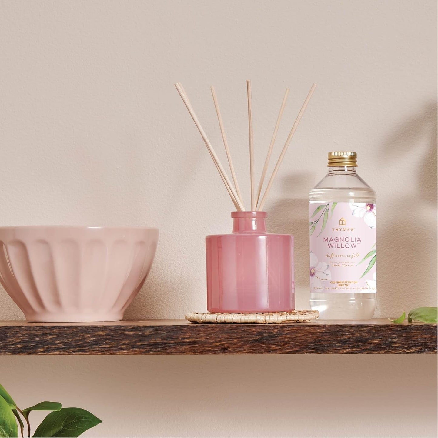 Reed Diffuser Oil Refill – Fragrance Oil for Diffuser Refill – Flameless Home Fragrance – Home Luxury Scents with Notes of Lemon Verbena, Lily of the Valley & Bergamot (Lemon Leaf, 7.75 fl oz)