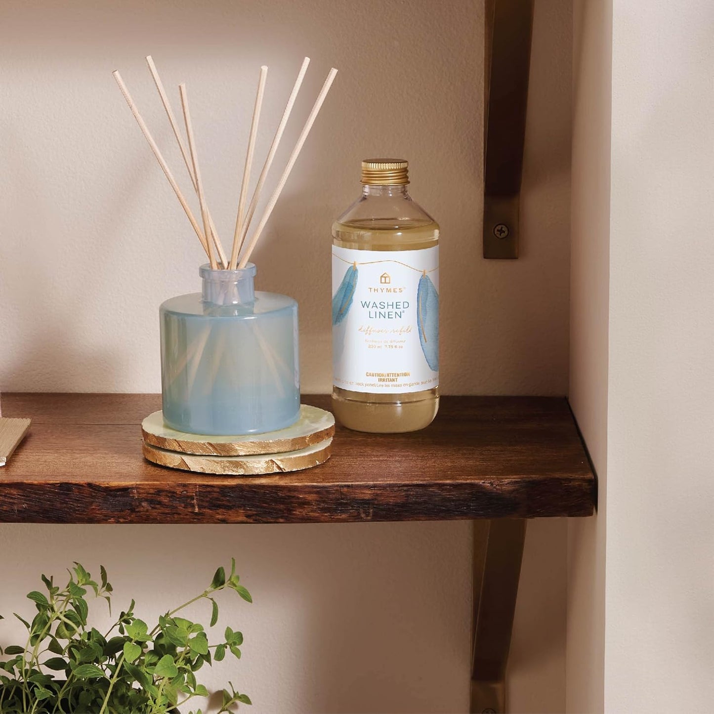 Reed Diffuser Oil Refill – Fragrance Oil for Diffuser Refill – Flameless Home Fragrance – Home Luxury Scents with Notes of Lemon Verbena, Lily of the Valley & Bergamot (Lemon Leaf, 7.75 fl oz)