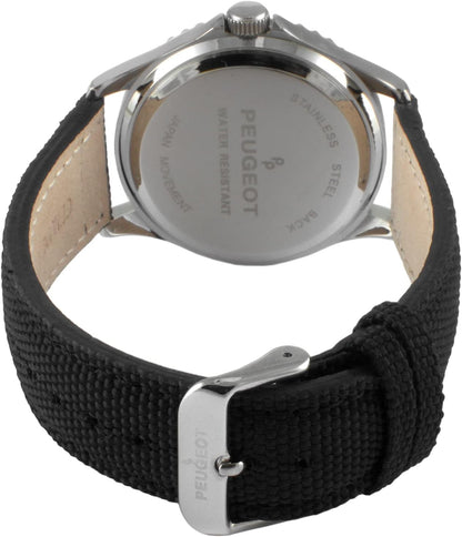 Men's Sport Bezel Watch with Canvas Wrist Band