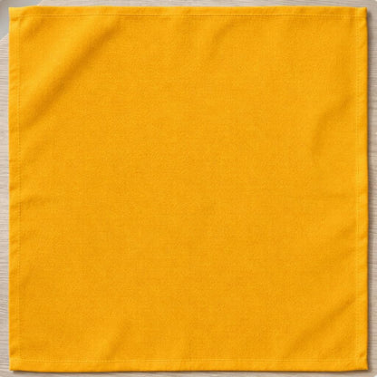 Mustard Polyester Cloth Dinner Napkins Pack of 12 | 18x18 Inch Reusable & Washable Table Linen Napkins for Everyday Use Wedding Parties Banquet & Hotel