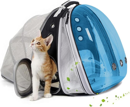 Dual Expandable Cat Backpack Carrier, Fit up to 20 lbs, Expandable Pet Carrier Backpack for Large Fat Cat and Small Puppy