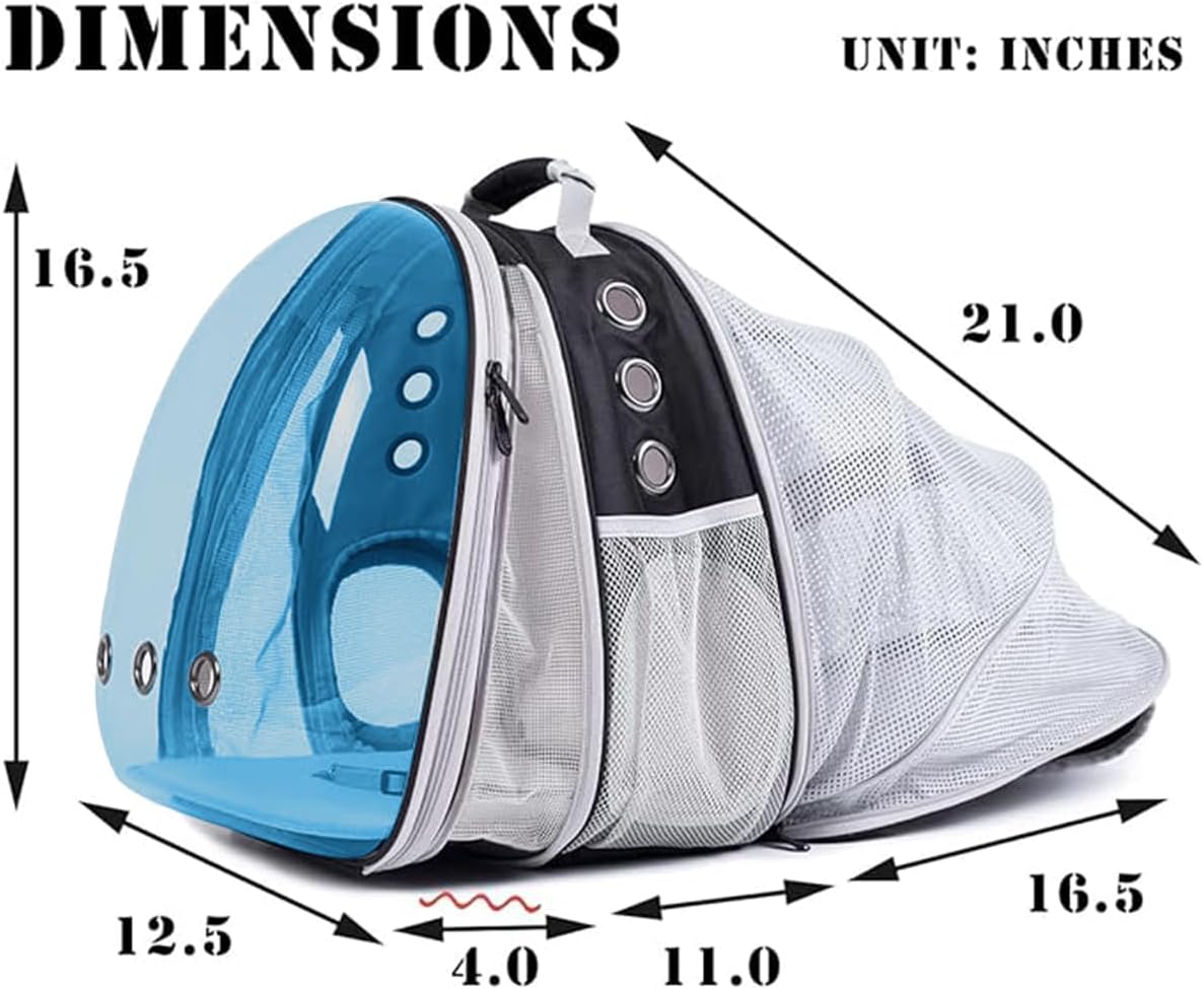Dual Expandable Cat Backpack Carrier, Fit up to 20 lbs, Expandable Pet Carrier Backpack for Large Fat Cat and Small Puppy