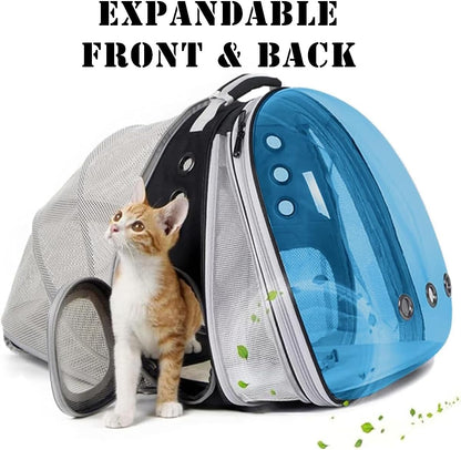 Dual Expandable Cat Backpack Carrier, Fit up to 20 lbs, Expandable Pet Carrier Backpack for Large Fat Cat and Small Puppy