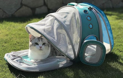 Dual Expandable Cat Backpack Carrier, Fit up to 20 lbs, Expandable Pet Carrier Backpack for Large Fat Cat and Small Puppy