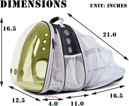 Dual Expandable Cat Backpack Carrier, Fit up to 20 lbs, Expandable Pet Carrier Backpack for Large Fat Cat and Small Puppy