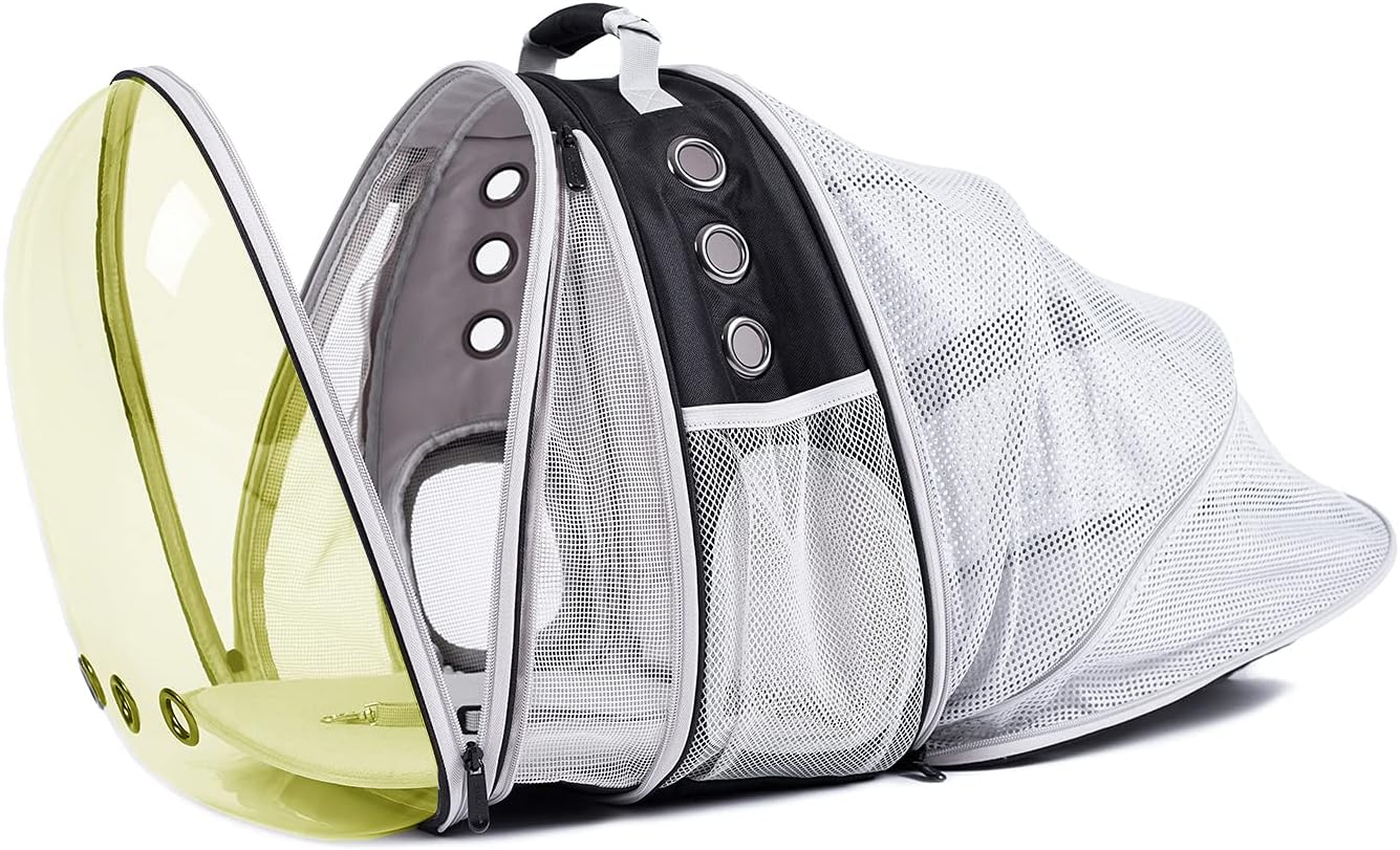 Dual Expandable Cat Backpack Carrier, Fit up to 20 lbs, Expandable Pet Carrier Backpack for Large Fat Cat and Small Puppy