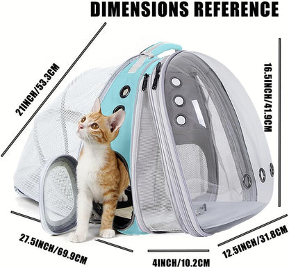 Dual Expandable Cat Backpack Carrier, Fit up to 20 lbs, Expandable Pet Carrier Backpack for Large Fat Cat and Small Puppy
